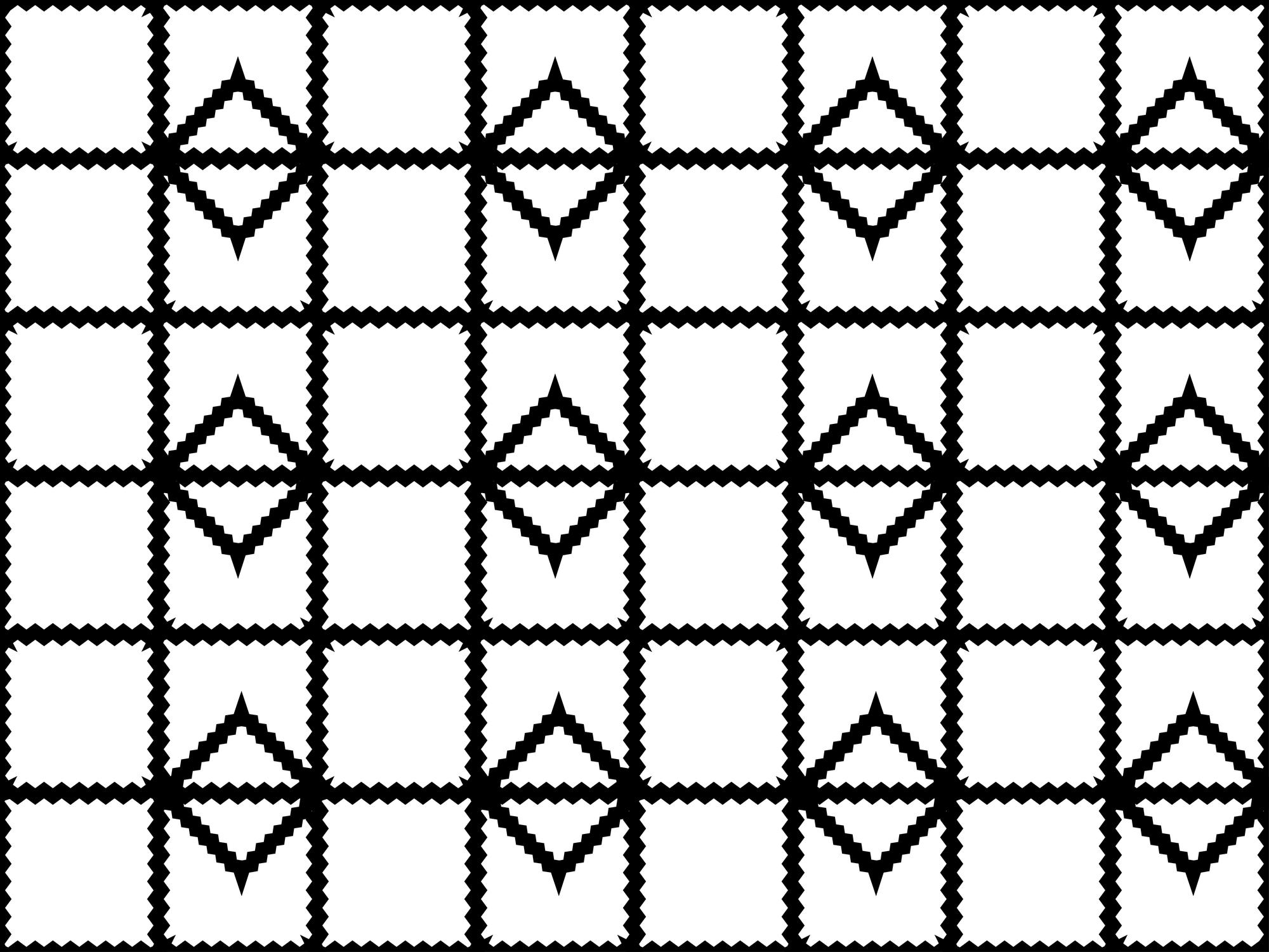 Pannello tessile con pattern geometrico ricamato
